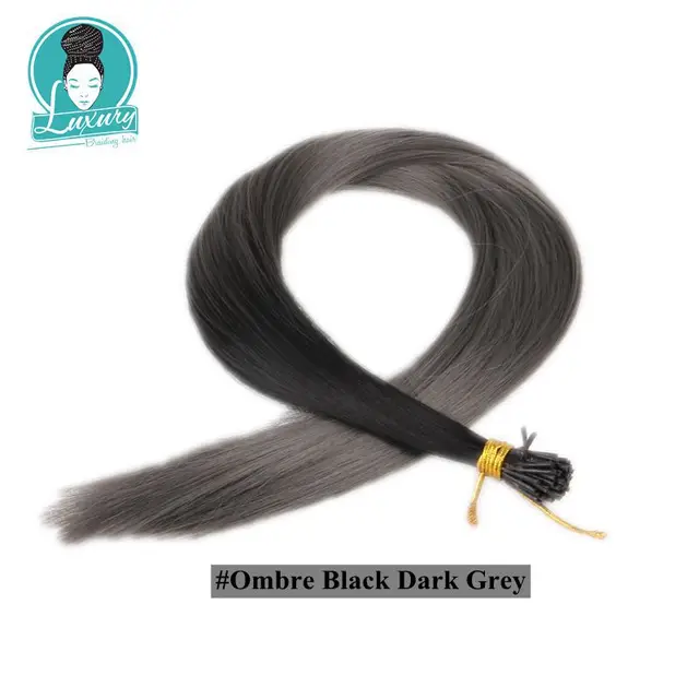 I Tip Feather Synthetic Pre Bonded Hair Extensions Luxury for Braiding 22