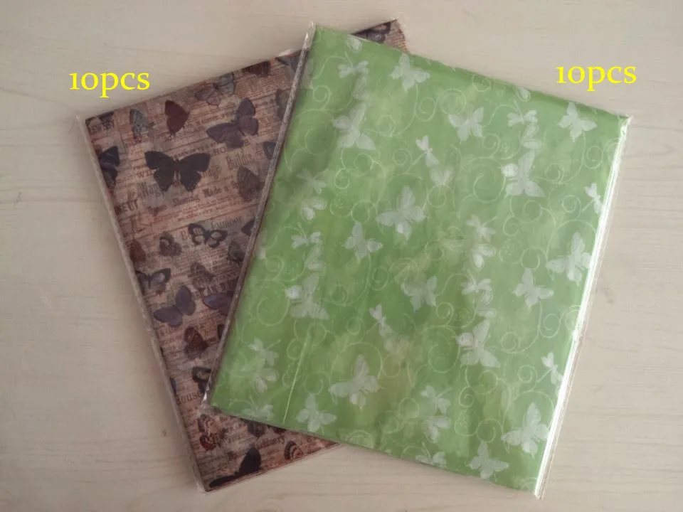 

20pcs Mixed Butterfly Patterns Gift Wrapping Tissue Paper Free Shipping
