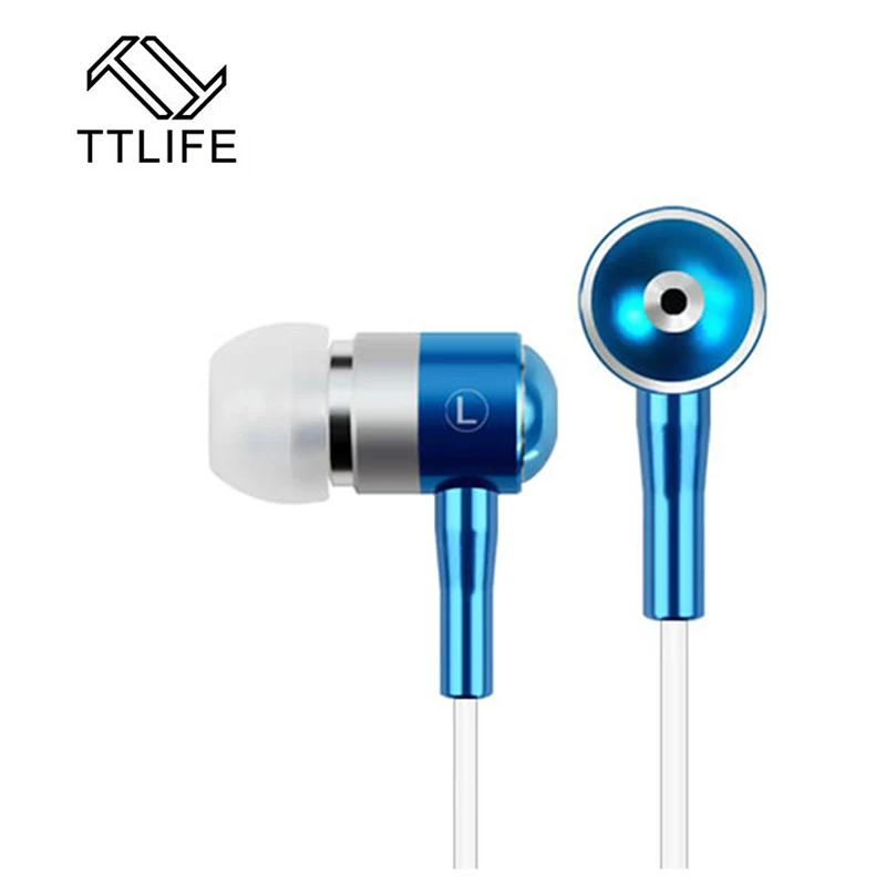 2016 Metal Earphones TTLIFE Brand MP3/mp4 Stereo Subwoofer Earphone In