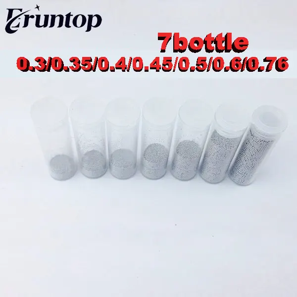 

1 Bottles Solder Balls 25k 0.2mm 0.3mm 0.35mm 0.4mm 0.45mm 0.5mm 0.55mm 0.6mm 0.76mm Weld Ball Leaded