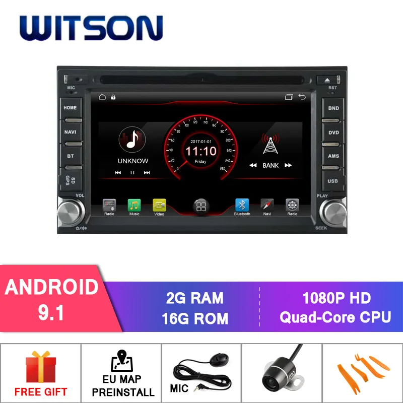 WITSON Android 9.1 for NISSAN QASHQAI CAR DVD RADIO GPS 2GB RAM+16GB with mirror link Built-In WiFi Module car dvd gps player | Автомобили