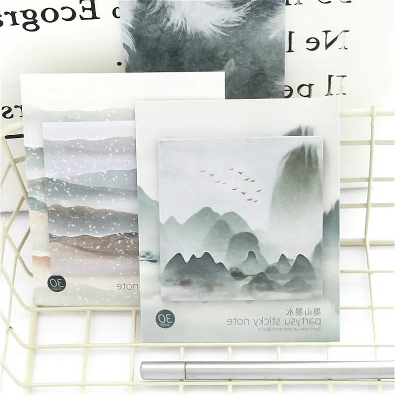 

30Pcs/set kawaii notebook cute landscape pattern planner Decoration Diary office supplies stationery stickers