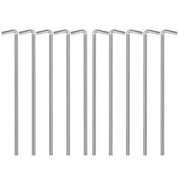 

Neewer 10-Piece 7 inches Aluminum Alloy Tent Pegs Sturdy Rust-Resistance Garden Stakes for Holding Down Tents, Tarps, Fences
