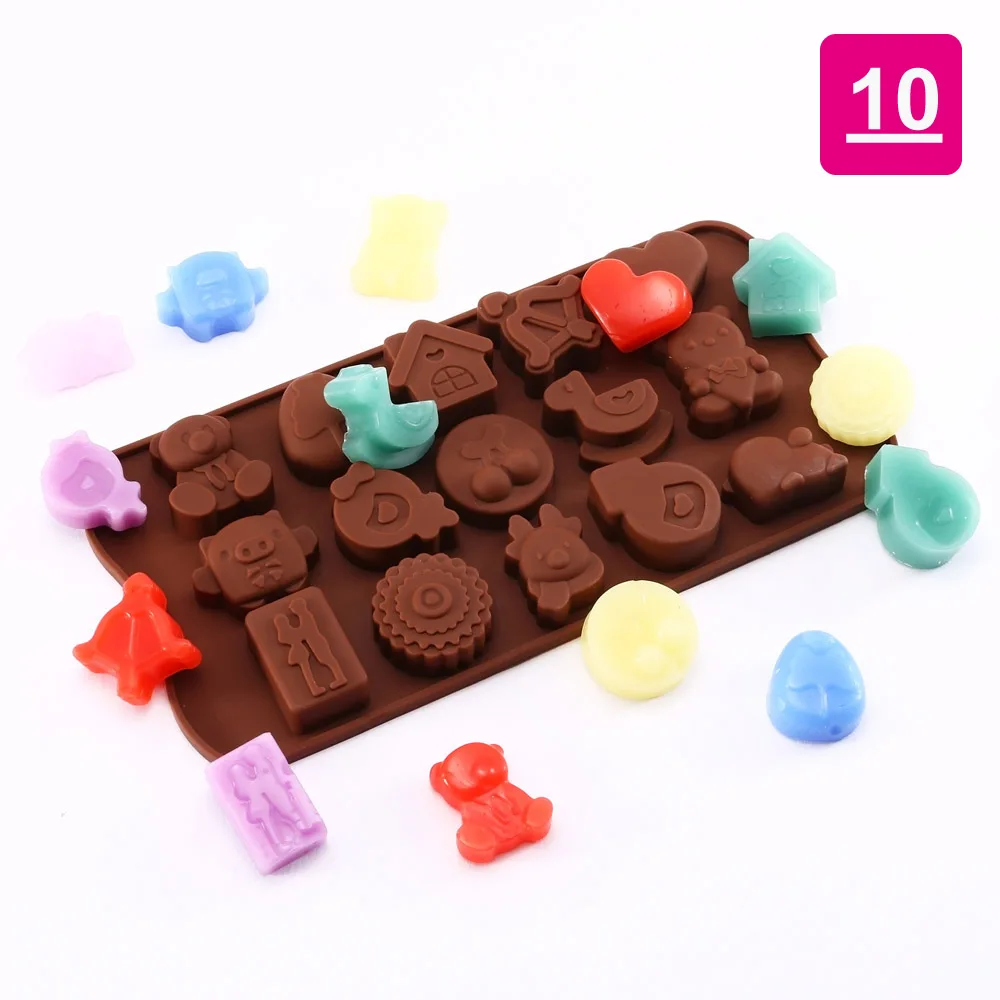 T0922A0195D silicone mold brown detail 10