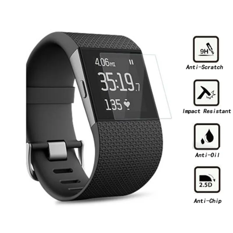 

Tempered Glass For Fitbit versa / Surge 2.5D Screen Protector Films For Fitbit Surge Screen Protector Protective Film Case