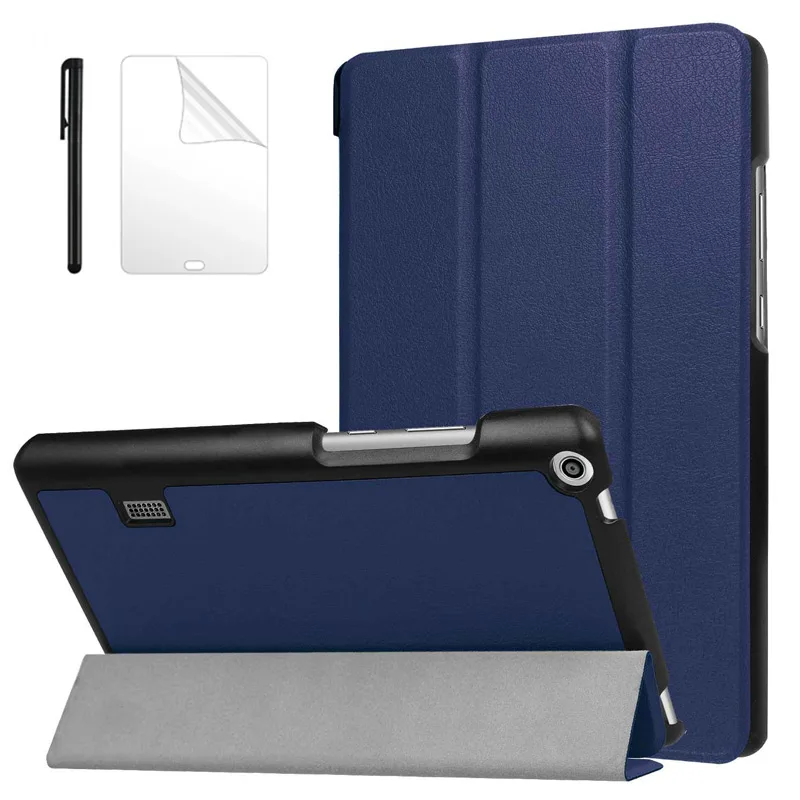 

Slim Flip PU Leather Case for Huawei MediaPad T3 7.0 BG2-W09 Tablet Case Funda for Honor Play Pad 2 7.0 tablet cover +Film+Pen