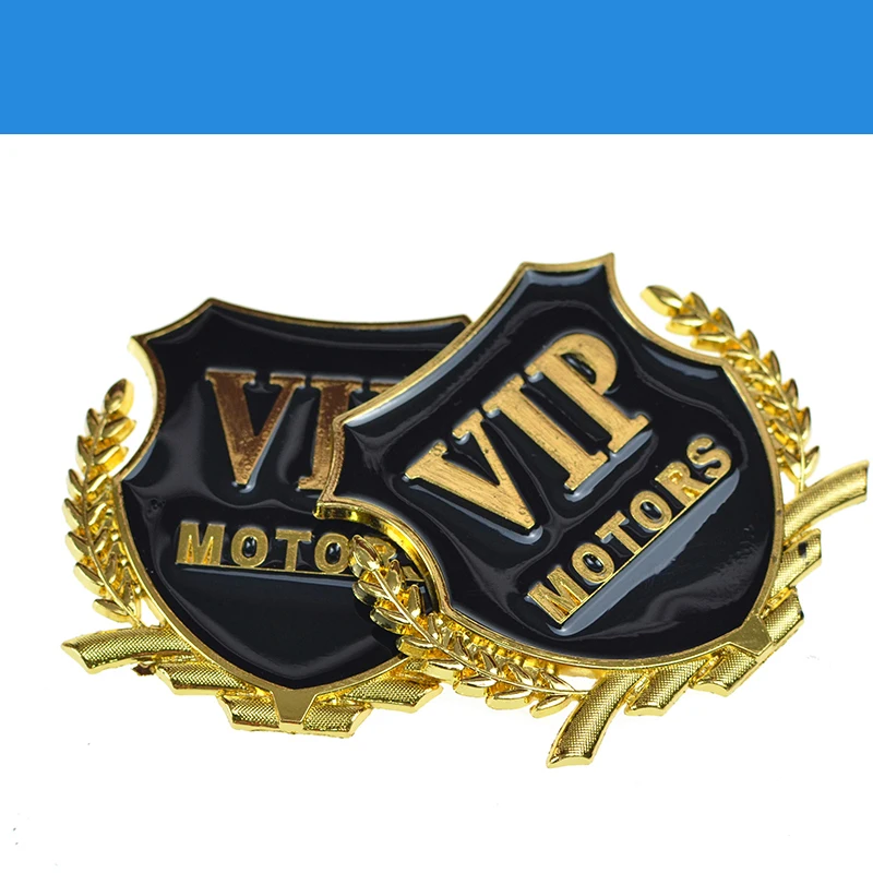 3D металлический значок VIP Эмблема автомобильный двигатель боковая Наклейка для
