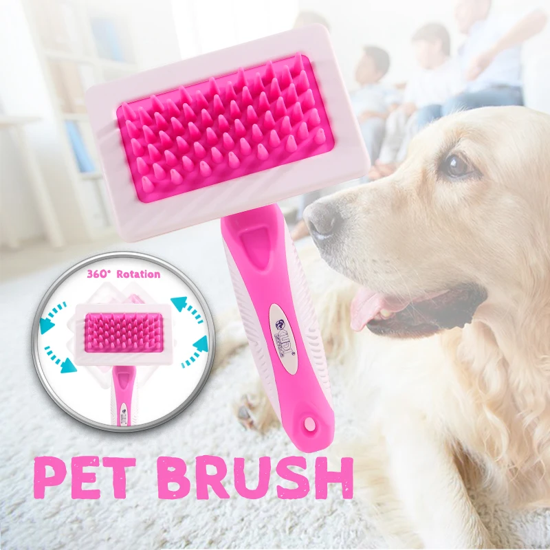 Dog Bath Massage Brush 360 Rotatable Soft Professional Massage Clean