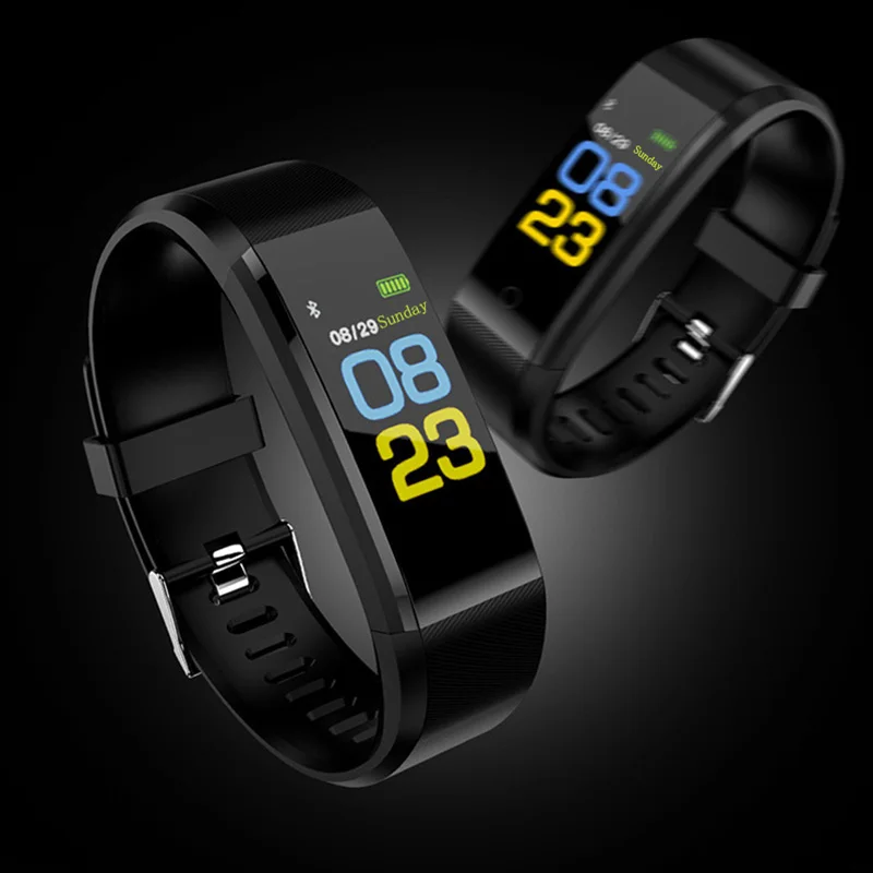

Smart wristband fashionable sports design health monitoring step counting information push smart tips blood pressure monitoring
