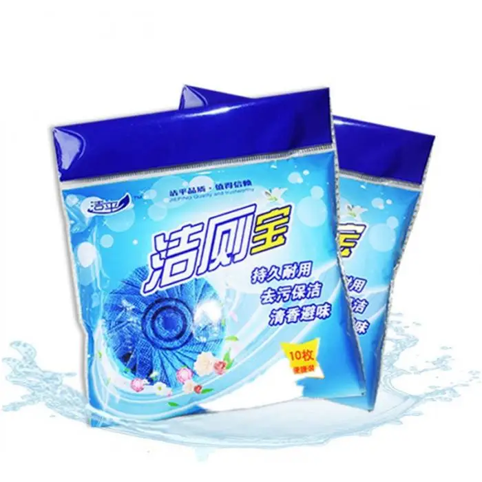 10 шт. очиститель унитаза таблетки антибактериальные очистки Tab синий пузырь для ванной TB