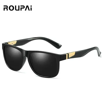 

ROUPAI sunglasses men Vintage Polarized uv400 high quality driving sun glasses retro brand designer gafas de sol hombre oculos