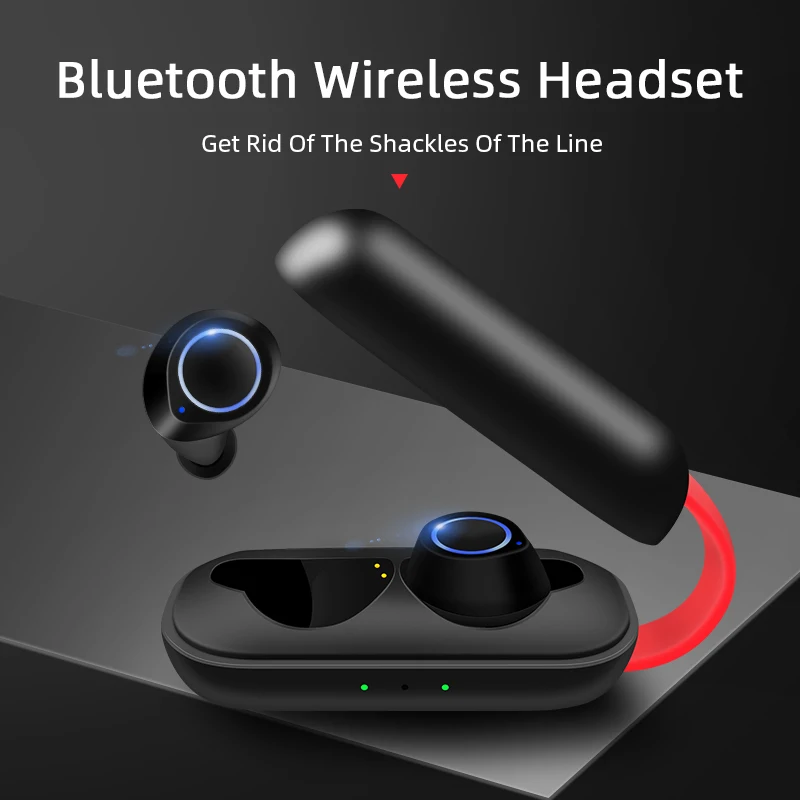 M & J TWS Bluetooth 5 0 наушники стерео беспроводные HIFI Звук спортивные Handsfree игровая