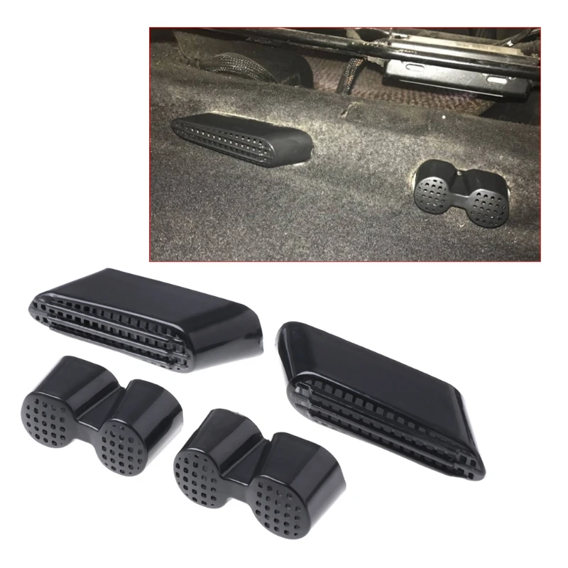 

QILEJVS 4 Pcs Rear Seat Car Air Outlet Duct Cover Grille For VW Tiguan Passat CC 07-17