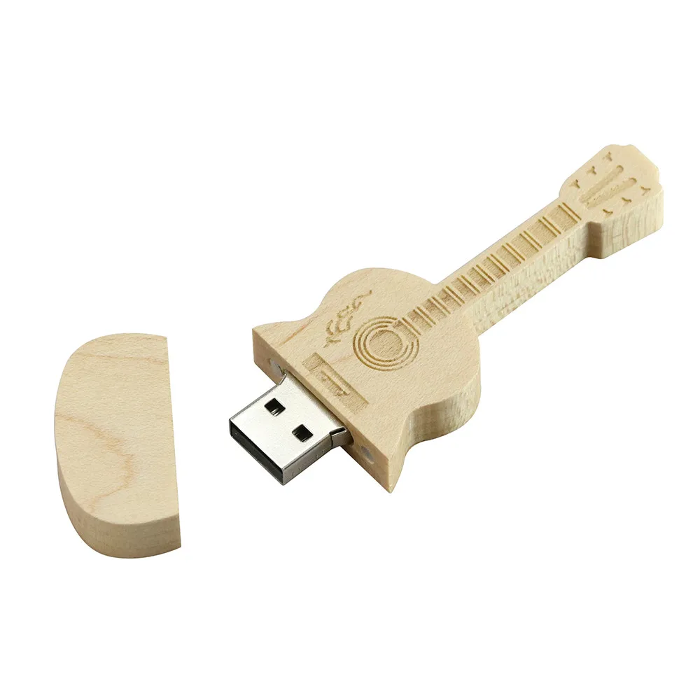 Usb флешка деревянная гитара+ коробка USB Flash 2,0 Memory Stick Ручка/большой палец/Автомобильные USB флеш-накопители 4 ГБ 8 ГБ 16 ГБ 32 ГБ 64 Гб можно настроить логотип