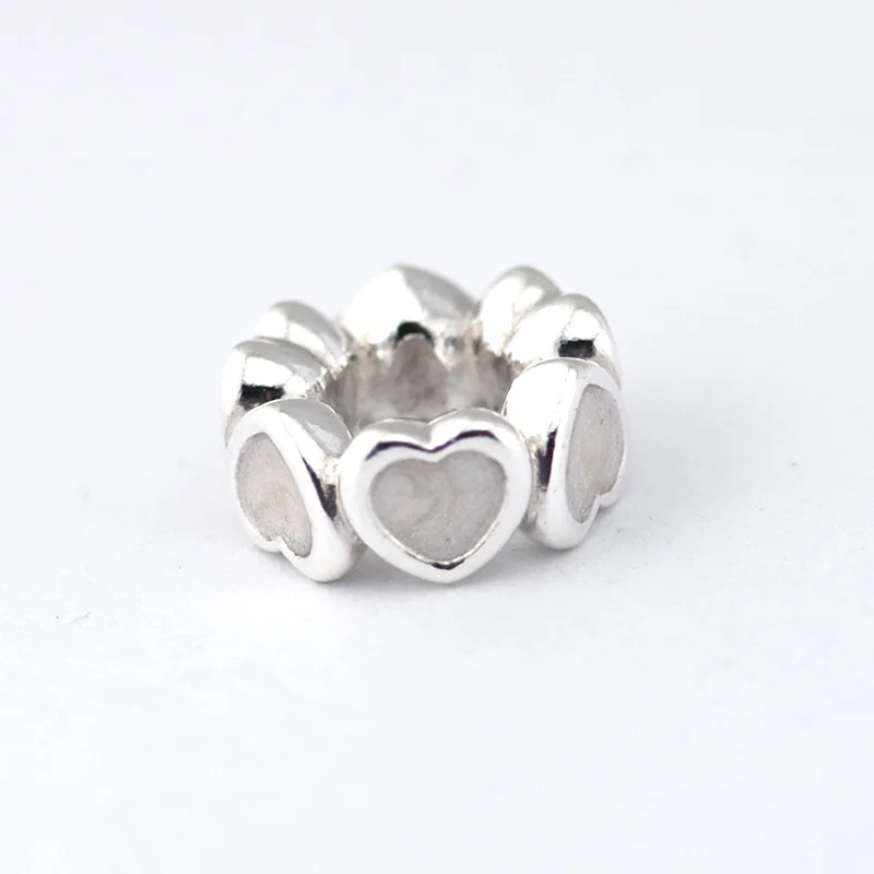 

Fits European Silver Charms Bracelet Original 100% 925 Sterling Silver Beads Abundance Of Love With Enamel Charms DIY Jewelry
