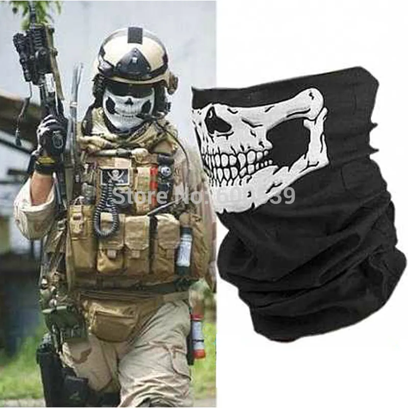 New Skull Bandana Bike Camouflage Tube Neck Face Mask Headscarf Sport