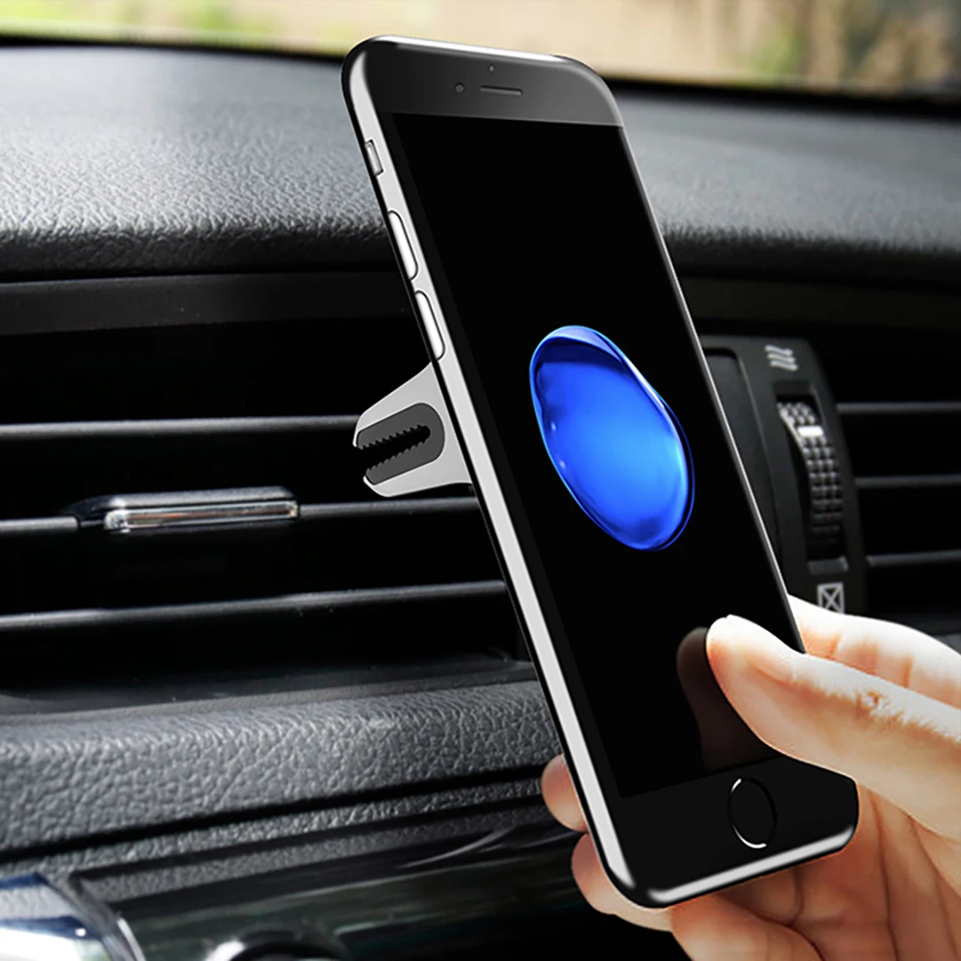 Car Phone Holder in Car Air Vent Mount Mobile Phone Finger Ring Holders Desk Stand Support For iPhone Xiaomi Pocophone F1 Huawei