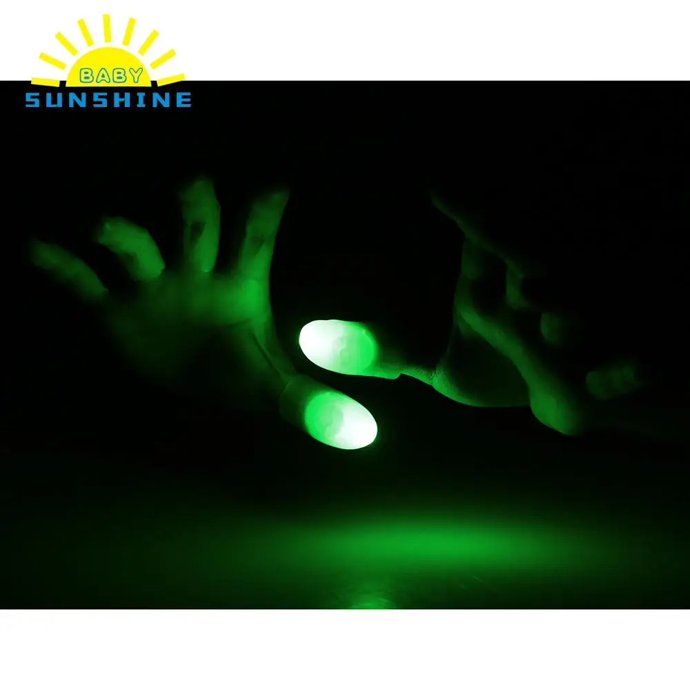 

LED Finger Lamp Thumbs Light Magic Light Up Finger Magic Trick Fake Finger For Children Christmas Gift