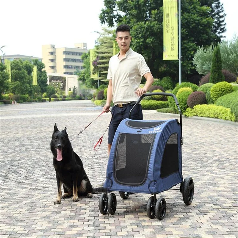 Для больших собак тележка для животных коляска для домашних животных