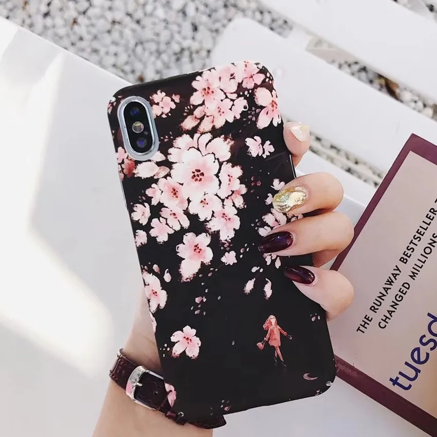 2018 Rushed New for Iphone X 6 6s Plus 7 8 Plus Cartoon Flowers Matte Hard Pc Full Protect Back Cover Cases Vintage Phone Case 2018 Rushed New for Iphone X 6 6s Plus 7 8 Plus Cartoon Flowers Matte Hard Pc Full Protect Back Cover Cases Vintage Phone Case