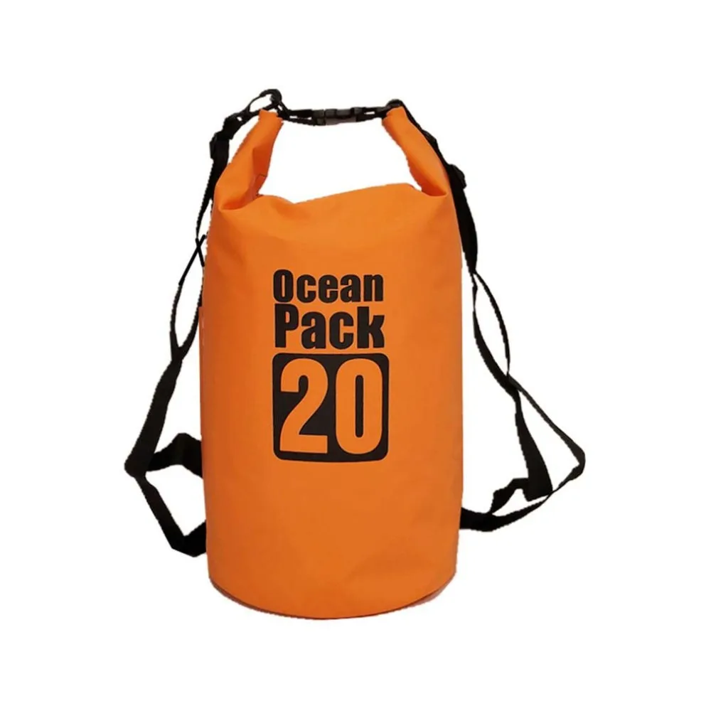ПВХ водонепроницаемая сухая сумка 5L 10L 20L наружная складная сумка для дайвинга Мужская Женская пляжная сумка для плавания рафтинг речной океан рюкзак