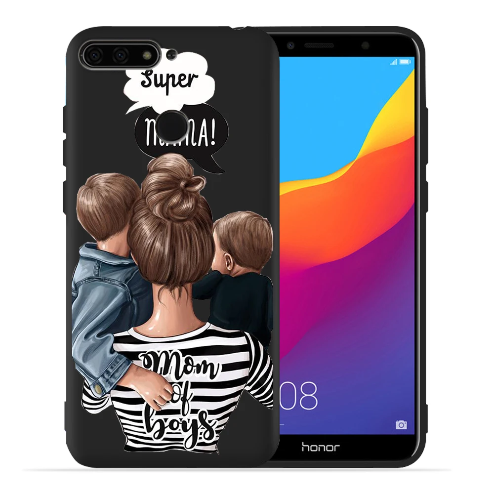 Чехол для Huawei Honor 10 Lite, Модный чехол Super Mom, милый детский чехол для Honor 9 Lite 10 9 8 8x 8c 8 Lite, защитный чехол Etui - Цвет: 08