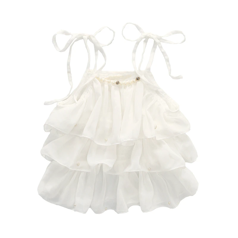 Для девочек, повседневная одежда, комплекты летняя детская одежда FashionRuffle из бисера на бретельках с короткими рукавами футболка+ отверстие Джинсовые шорты милый костюм