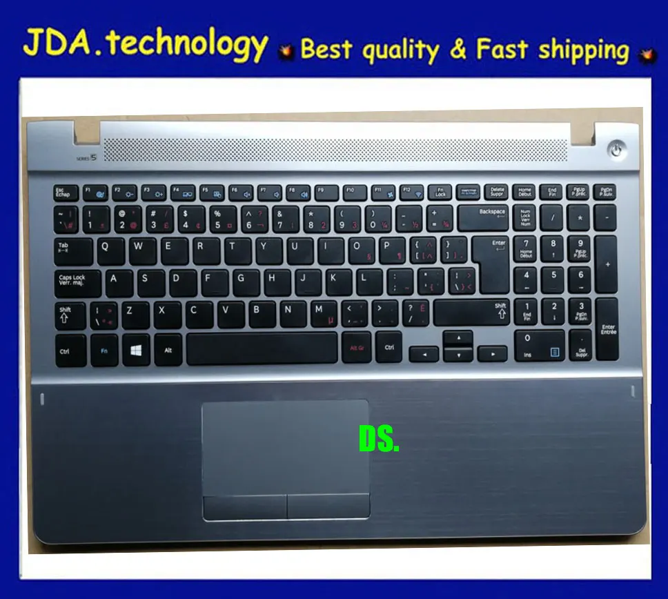Wellendorff / для samsung NP470R5E NP510R5E 470R5E NP510R5E Eur CA клавиатура верхняя крышка упор рук серый
