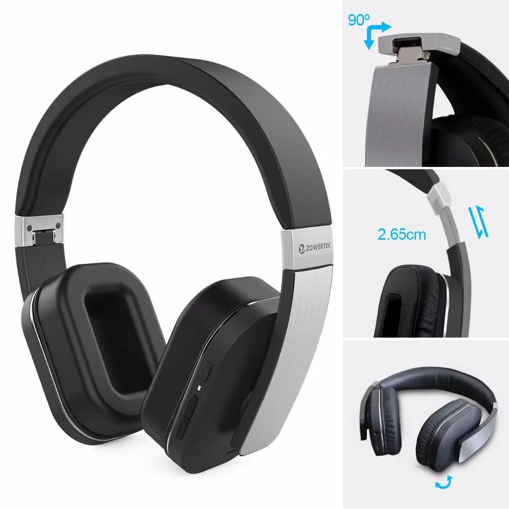 Профессиональные наушники Zoweetek BT 4 0 Bluetooth беспроводные стерео с басами