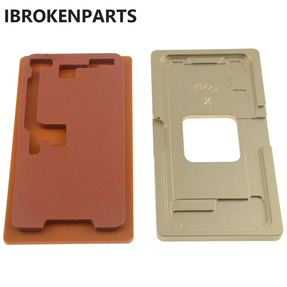 

Precision Metal Mould and Laminating Mat for iPhone X 8 8 plus Front Screen Glass with Frame OCA Positioning Alignment Mold