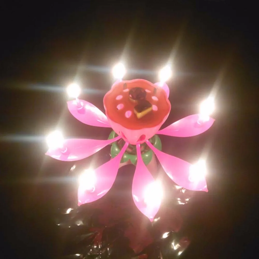 Birthday Candle Lotus Candle Light Birthday Party Creative Gift