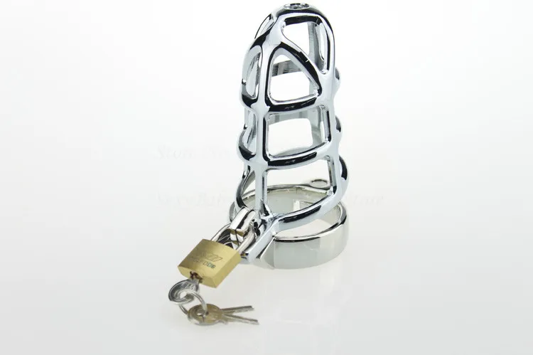 Metal Male Chastity Device Cages Virginity Penis Lock with Adjustable Penis Ring,Adult Games Cock Cage Sex Toys for Man