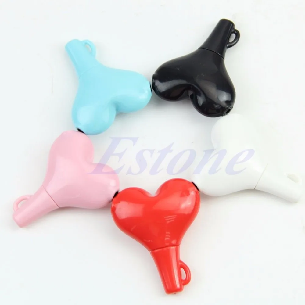 

Cute 3.5mm Stereo Audio Headset Heart Shape Headphone Splitter Connector Adapter 4#43dropshipping