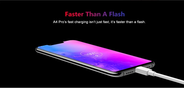 ELEPHONE A4 PRO 4GB RAM 64GB ROM MTK6763 2.0GHz Octa Core 5.85 Inch HD+ Full Screen Side Fingerprint Android 8.1 4G LTE Smartphone