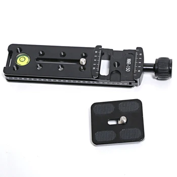 

Aluminum CNC 150mm Nodal Slide Rail Quick Release Plate Clamp Adapter for Macro Camera Photo Telephoto lens Arca Swiss Tripod
