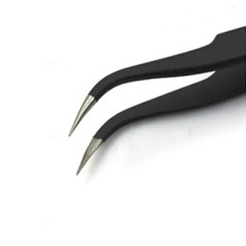 Antistatic Stainless Steel Tweezers Make-Up For Hair Cleaning And eyelash tweezers New B1