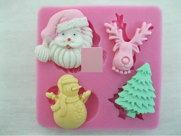 

Food-grade Silicone Mold Christmas Perimeter Fondant Cake Decorating Tools Silicone Soap Mold Silicone Cake Mold A659