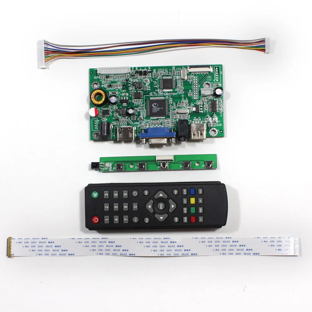 HDMI VGA BNC USB LCD Placa de controlador JX-V2959-UHV-EDP-V1.0 para 116