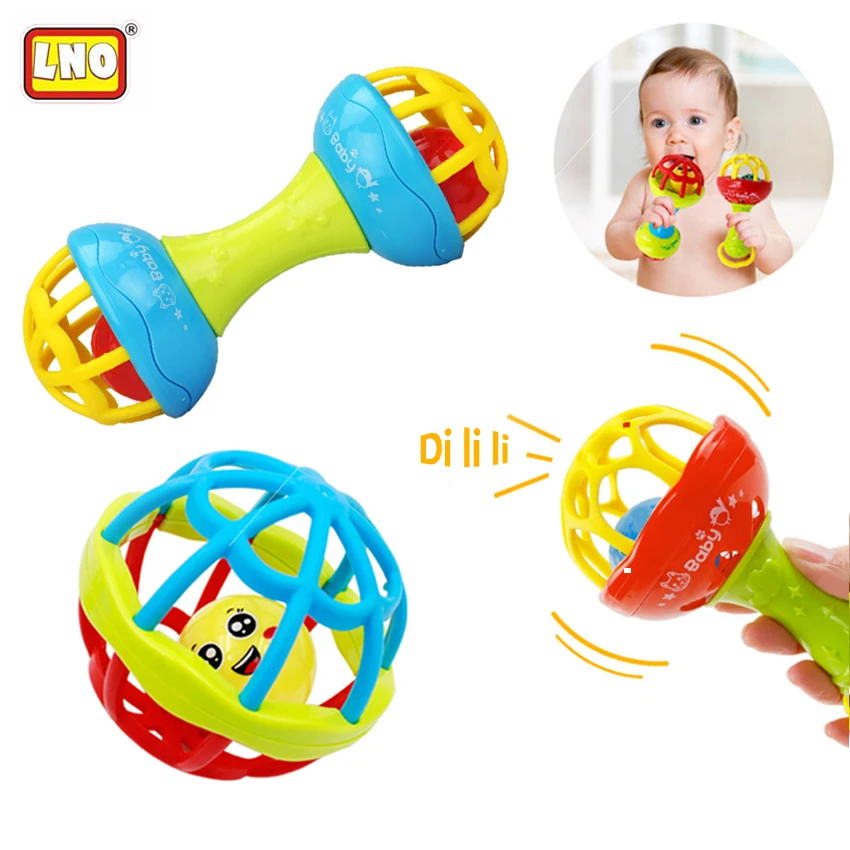 Buy Baby Rattle Toys Educational Dumbbell Plastic Hand