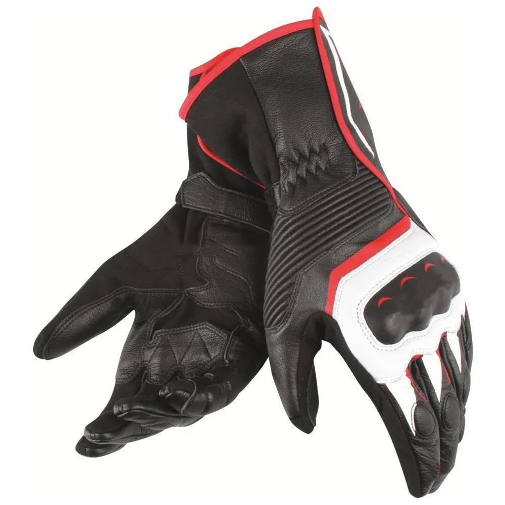 

2018 ASSEN Dain Gloves Streetable Track Motorcycle Racing Black Genuine Leather Glove guantes moto