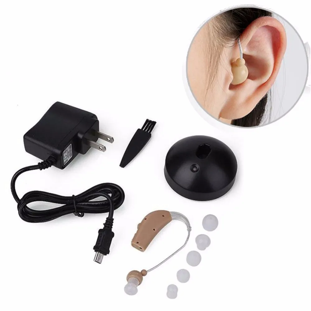 

Rechargeable Mini Hearing Aid Voice Amplifier Device Low Noise In Ear JZ-1088F