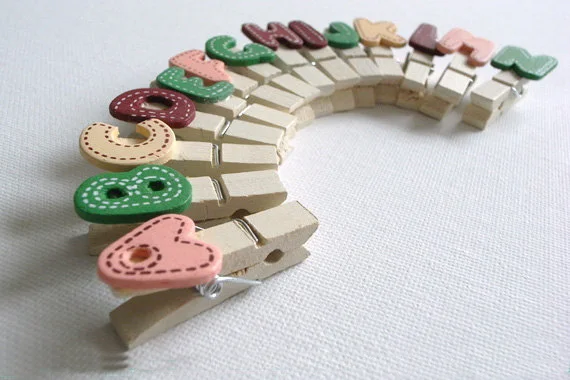 28 Pcs Lot Small Clothespins Alphabet X26 Up Case Letters Mini