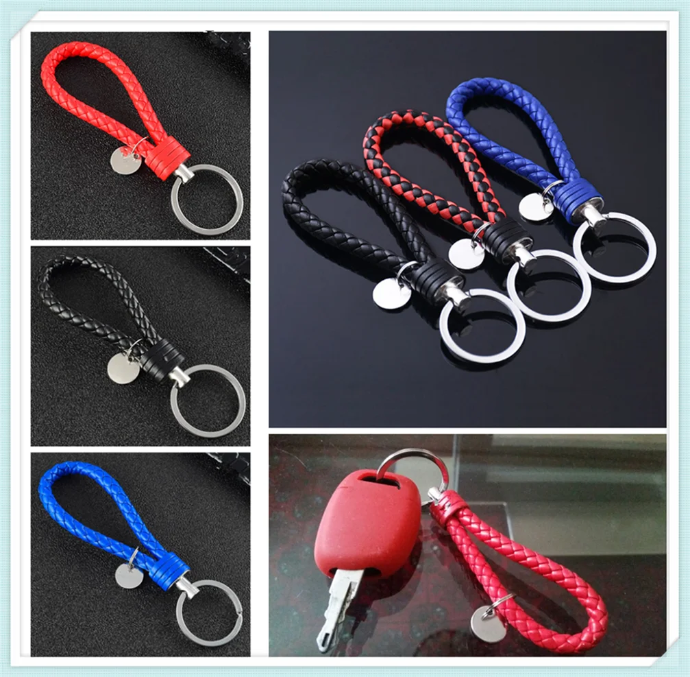 

New car shape pendant new woven leather keychain rope DIY for Mazda 3 5 6 Protege5 MX-5 Miata CX-5 CX5 CX-7 3 6 2