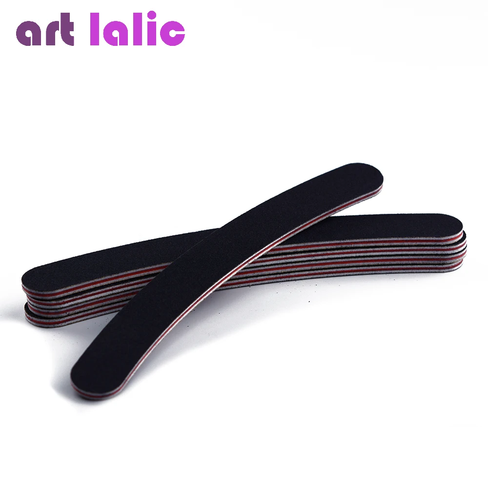 5pcs/lot Emery Board Black Sandpaper Black Emery File Nail Files for Nail Art Manicure Pedicure Accessories Tools