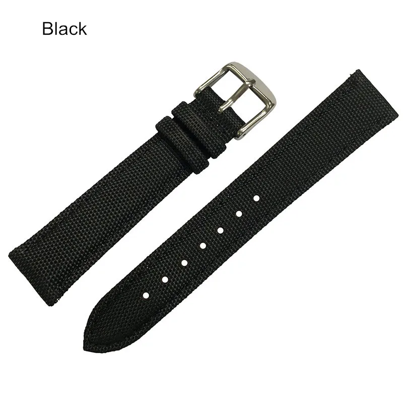 20mm Quick Release Nylon Quick Release Watch Strap Replacement Watch Band Black 18 20 22mm