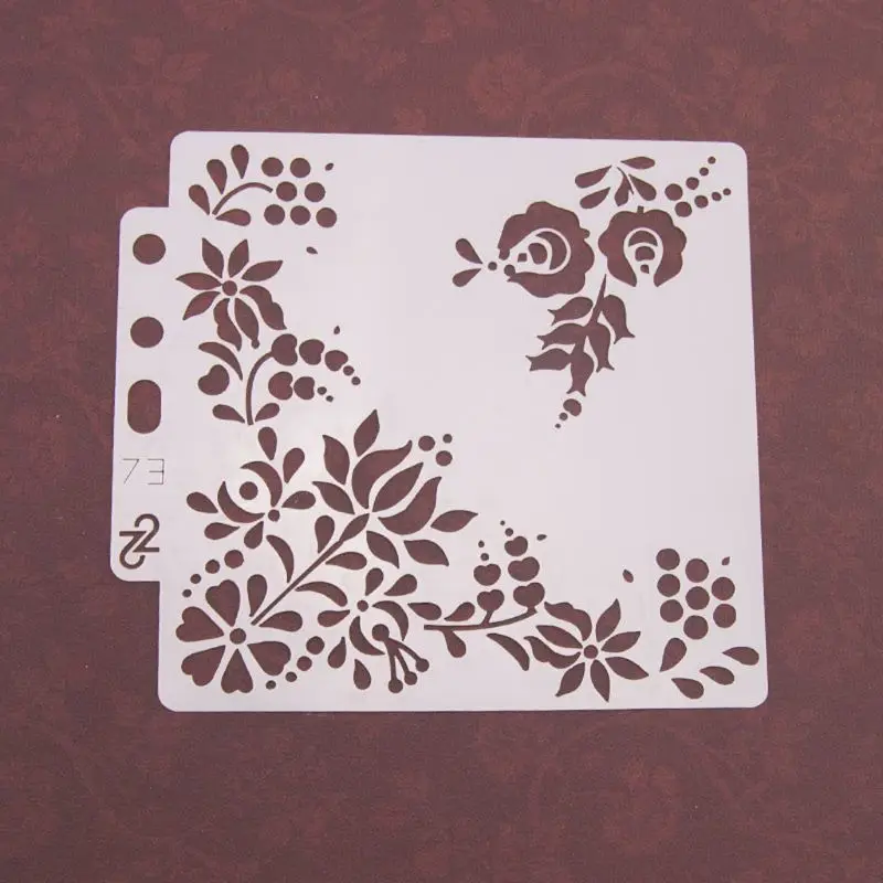

Flower Stencils Template Painting Scrapbooking Embossing Stamping Album Card DIY