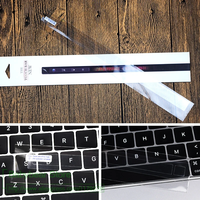 Прозрачная пленка для защиты кожи для Macbook Pro 13 Touch Bar A1706 15 A1707 Touchbar ID sticker s