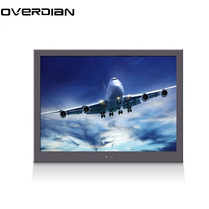 

7"Lcd Monitor/Display VGA/USB/AV Interface Single Touch Metal Shell Embedded Frame Industrial Control Lcd Monitor1024*600