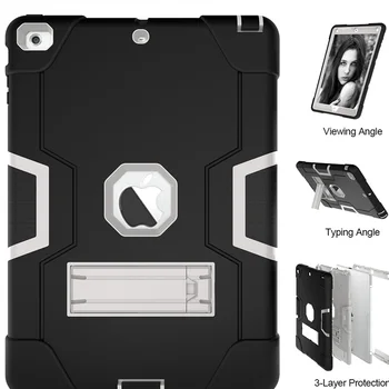 

Shockproof Fundas For iPad Air 1 iPad 5 Case Protective Shell Skin Case iPad5 Air1 Armor Tablet Case With Desktop Holder Cover