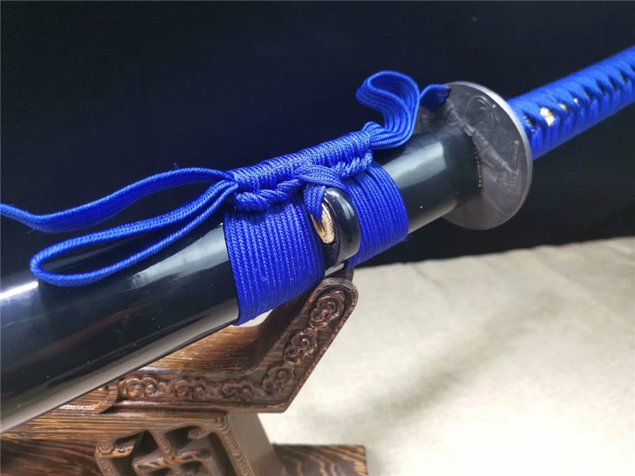 Handmade Japanese Samurai Sword Samurai Katana Sharp 1095 High Manganses Steel Blade Full Tang Wood Sheath
